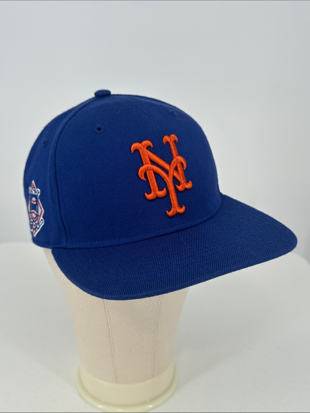 New York Mets Royal Blue and Orange Snap Back Hat - 47 Brand, One Size